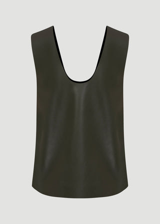 ANGIE LEATHER BLOUSE