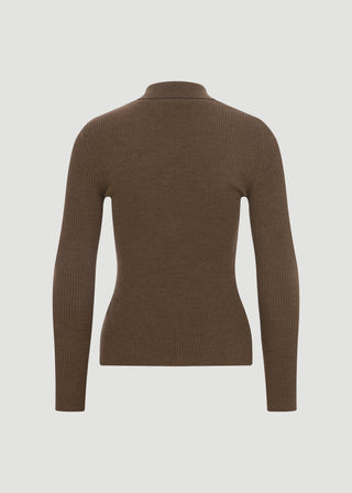 ELENA POLO COLLAR 100% WOOL SWEATER