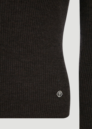ELENA POLO COLLAR 100% WOOL SWEATER