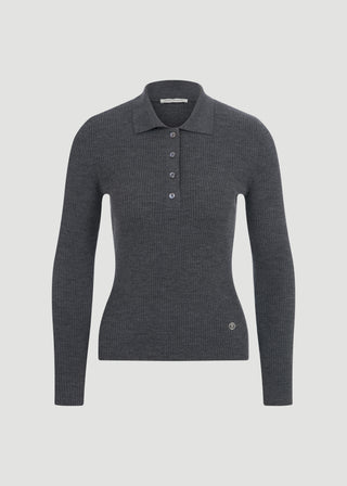ELENA POLO COLLAR 100% WOOL SWEATER